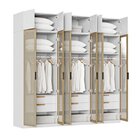 Guarda-roupa Modulado 6 Peças 12 Portas Jade Cabecasa Madeira