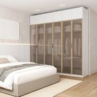 Guarda-roupa Modulado 6 Peças 12 Portas Jade Cabecasa Madeira