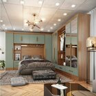 Guarda-roupa Modulado 6 Peças 6 Portas Com Maleiro E Espelhos