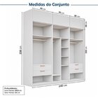 Guarda-roupa Modulado 6 Peças 6 Portas Jade Cabecasa Madeirao