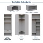 Guarda-roupa Modulado 6 Peças 6 Portas Jade Cabecasa Madeirao