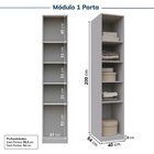 Guarda-roupa Modulado 6 Peças 9 Portas Jade Cabecasa Madeirao
