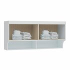 Guarda Roupa Modulado 6 Peças Com Nicho Infinity  Branco Line