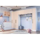 Guarda Roupa Modulado 6 Peças Infinity Branco Line/blush