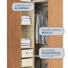 Guarda-roupa Modulado 6 Peças Infinity Cedro/duna