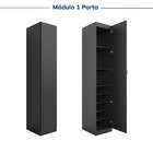 Guarda-roupa Modulado 6 Portas 6 Peças Hera Cabecasa Madeirao