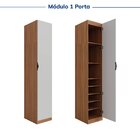 Guarda-roupa Modulado 6 Portas 6 Peças Hera Cabecasa Madeirao