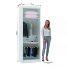 Guarda Roupa Modulado 79cm 2 Portas Alpes Luciane Móveis - Br