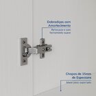 Guarda-roupa Modulado 7 Portas 4 Peças Hera Cabecasa Madeirao