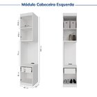 Guarda-roupa Modulado 7 Portas 4 Peças Hera Cabecasa Madeirao