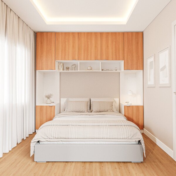 Guarda-roupa Modulado 7 Portas 4 Peças Hera Cabecasa Madeirao