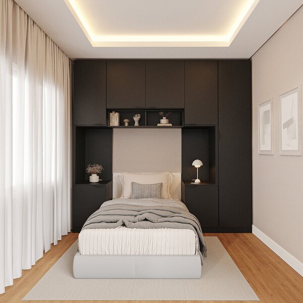 Guarda-roupa Modulado 7 Portas 5 Peças Hera Cabecasa Madeirao