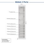 Guarda-roupa Modulado 7 Portas 5 Peças Hera Cabecasa Madeirao