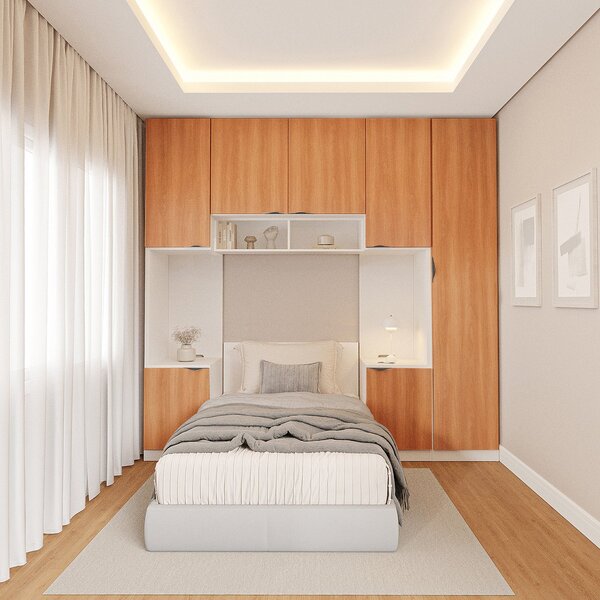 Guarda-roupa Modulado 7 Portas 5 Peças Hera Cabecasa Madeirao