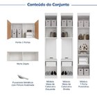Guarda-roupa Modulado 7 Portas 5 Peças Hera Cabecasa Madeirao
