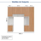 Guarda-roupa Modulado 7 Portas 5 Peças Hera Cabecasa Madeirao