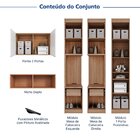 Guarda-roupa Modulado 7 Portas 5 Peças Hera Cabecasa Madeirao