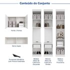 Guarda-roupa Modulado 7 Portas 5 Peças Hera Cabecasa Madeirao