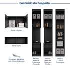 Guarda-roupa Modulado 7 Portas 5 Peças Hera Cabecasa Madeirao