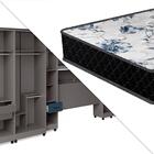Guarda Roupa Modulado 8 Peças 14 Portas Com Cama E Colchão Ca