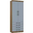 Guarda Roupa Modulado 90cm 2 Portas E 4 Gavetas Paris Luciane