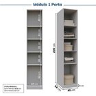 Guarda-roupa Modulado 9 Peças 13 Portas Jade Cabecasa Madeira