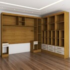 Guarda-roupa Modulado 9 Portas 8 Gavetas Maestro Cinamomo/off