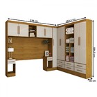 Guarda-roupa Modulado 9 Portas 8 Gavetas Maestro Cinamomo/off