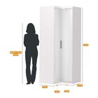 Guarda Roupa Modulado Canto 2 Portas 2 Gavetas Sauá Yescasa B