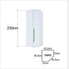 Guarda Roupa Modulado Canto 45º 1 Porta Com Espelho 2 Cabidei