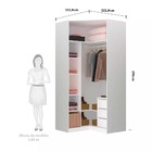 Guarda Roupa Modulado Canto Closet 2 Portas E 7 Prateleiras 1