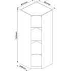 Guarda Roupa Modulado Canto Oblíquo 1 Porta Requinte+ 100% Md