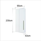 Guarda Roupa Modulado Canto Reto 1 Porta 1 Cabideiro 4 Pratel