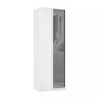 Guarda Roupa Modulado Canto Reto 1 Porta 80cm Com Vidro Refle