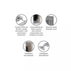 Guarda Roupa Modulado Canto Reto 1 Porta 80cm Com Vidro Refle