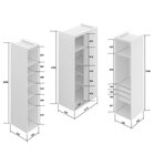 Guarda Roupa Modulado Canto Reto 3 Portas Mdf Lótus Carvalho/