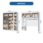 Guarda-roupa Modulado Casal 10 Portas 3 Gavetas Branco