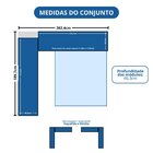 Guarda-roupa Modulado Casal 10 Portas 3 Gavetas Cedro/branco