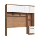 Guarda-roupa Modulado Casal 10 Portas 3 Gavetas Cedro/branco