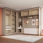 Guarda-roupa Modulado Casal 10 Portas 3 Gavetas Duna/branco