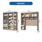 Guarda-roupa Modulado Casal 10 Portas 3 Gavetas Duna/branco