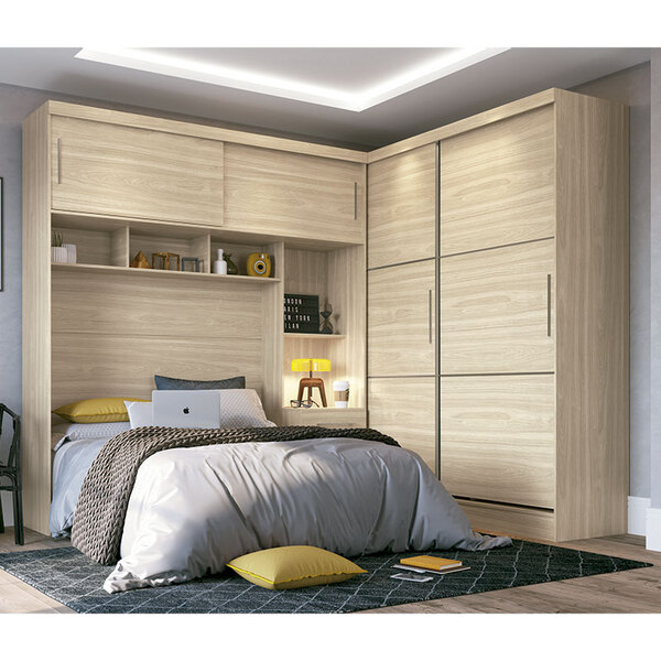 Guarda Roupa Modulado Casal 2 Peças Classic-castro - Nogueira