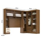 Guarda-roupa Modulado Casal 3 Peças 5 Portas 5 Gavetas Com Ma