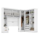 Guarda-roupa Modulado Casal 3 Peças 5 Portas 5 Gavetas Com Ma