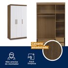 Guarda Roupa Modulado Casal 3 Portas 4 Gavetas Sauá Yescasa A