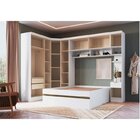 Guarda Roupa Modulado Casal 6 Peças Com Nicho Infinity  Branc