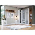 Guarda Roupa Modulado Casal 7 Peças 100% Mdf Requinte+  Branc