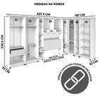 Guarda Roupa Modulado Casal 8 Peças 14 Portas Branco Delta Fê
