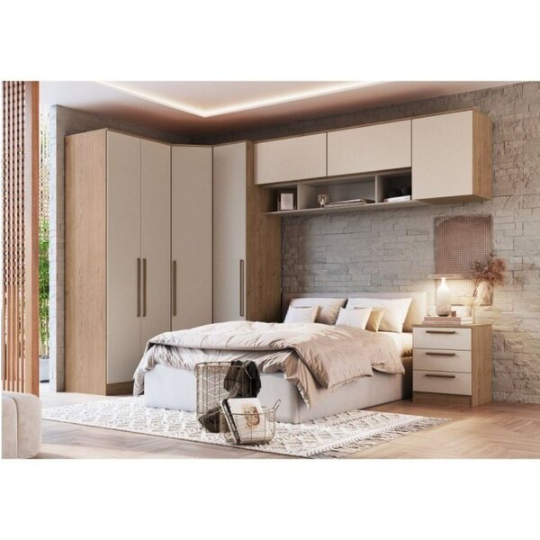 Guarda Roupa Modulado Casal 9 Peças 100% Mdf Requinte+  Macad