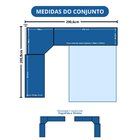 Guarda-roupa Modulado Casal 9 Portas 3 Gavetas Cedro/branco L